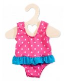 MAILLOT DE BAIN A POIS 1 PIECE 28/35 CM - HELESS - HABIT POUPON (33)