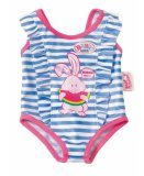 MAILLOT DE BAIN AVEC LAPIN ROSE BABY BORN - HABIT POUPEE 43 CM - ZAPF CREATION (ZA31)