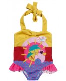 MAILLOT DE BAIN JAUNE ROUGE BLEU AVEC CANARD ROSE BABY BORN - HABIT POUPEE 39 A 46 CM - ZAPF CREATION (ZA54)