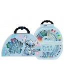 MALLETTE DE COLORIAGE STITCH 51 PIECES - KIT DESSIN - COFFRET ARTISTIQUE