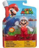 MARIO DE FEU AVEC FLEUR DE FEU : FIGURINE SUPER MARIO 10 CM - FIGURINE NINTENDO ARTICULE - JAKKS