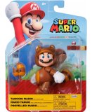 MARIO TANUKI AVEC SUPER FEUILLE : FIGURINE SUPER MARIO 10 CM - FIGURINE NINTENDO ARTICULE - JAKKS