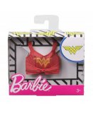 MATTEL - FXJ93 - BARBIE DEBARDEUR ROUGE WONDER WOMAN - TOP DC - TENUE - HABIT - ACCESSOIRE POUPEE