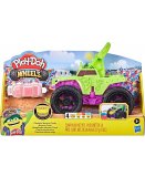 MONSTER TRUCK : CAMION WHEELS VERT ET VIOLET + 4 POT DE PATE A MODELER PLAY-DOH - HASBRO - F1322