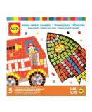 MOSAIQUES AUTOCOLLANTES VEHICULES 5 TABLEAUX - ALEX - KIT CREATIF GARCON