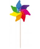 MOULIN A VENT GEANT MULTICOLORE 62 CM - JEU DE PLEIN AIR, DECORATION JARDIN