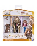 PACK AMITIE FIGURINES MAGICAL MINIS HARRY POTTER : HERMIONE GRANGER, RUBEUS HAGRID, FANG - WIZARDING WORLD - SPIN MASTER - 20133241
