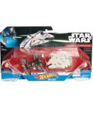 PACK DE 2 VAISSEAUX STAR WARS TIE FIGHTER ET MILLENNIUM FALCON 7.5CM - HOT WHEELS - MATTEL - CGW95