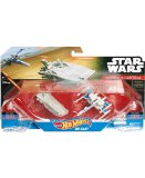 PACK DE 2 VAISSEAUX STAR WARS TRANSPORTER VS ET X-WING FIGHTER 6.5CM - HOT WHEELS - MATTEL - CKJ81