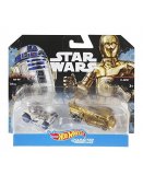 PACK DE 2 VEHICULES STAR WARS R2-D2 ET C-3PO - HOT WHEELS CHARACTER CARS - MATTEL - DXR03