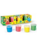 PACK DE 4 POTS DE PEINTURE A DOIGTS COULEURS CLASSIQUES - SES CREATIVE - 00305