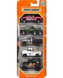 PACK DE 5 VEHICULES MATCHBOX : MBX OFF ROAD - MATTEL - HFH10 - SET VOITURES MINIATURES