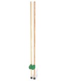 PAIRE D'ECHASSES VERTES EN BOIS MASSIF 1M30 - VILAC - 3200G - PLEIN AIR