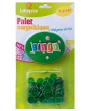 PALET MAGNETIQUE BINGO VERT + 100 PIONS DE LOTO - RAMASSE PIONS - LOTOQUINE