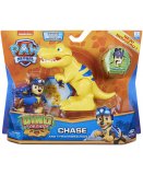 PAT PATROUILLE DINO RESCUE CHASE ET SON TYRANNOSAURUS + DINOSAURE MYSTERE - FIGURINE CHIEN - PAW PATROL - SPIN MASTER - 20126399