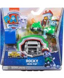 PAT PATROUILLE HERO PUP - ROCKY + DRONE DE SAUVETAGE A CLIPSER + RATON LAVEUR + CENTRE DE COMMANDE - FIGURINE CHIEN - PAW PATROL - SPIN MASTER - 20139039