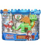 PAT PATROUILLE KNIGHTS RESCU MARCUS ET DRAGON JADE VERT ET ORANGE - FIGURINE CHIEN - PAW PATROL - SPIN MASTER - 20135926