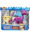 PAT PATROUILLE KNIGHTS RESCU RUBEN ET DRAGON BLIZZIE FUCHSIA ET BLEU - FIGURINE CHIEN - PAW PATROL - SPIN MASTER - 20135928