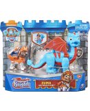 PAT PATROUILLE KNIGHTS RESCU ZUMA ET DRAGON RUBY BLEU ET ORANGE - FIGURINE CHIEN - PAW PATROL - SPIN MASTER - 20135930