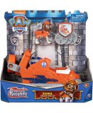 PAT PATROUILLE KNIGHTS RESCUE : ZUMA ET SON  HOVERCRAFT - FIGURINE CHIEN - VEHICULE DE LUXE - PAW PATROL - SPIN MASTER - 20135922