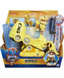 PAT PATROUILLE LE FILM : RUBEN ET SON CAMION TOUPIE TRANSFORMABLE - FIGURINE CHIEN - VEHICULE DE LUXE - PAW PATROL - SPIN MASTER - 20133389