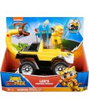 PAT PATROUILLE LEO'S AVEC SA VOITURE - FIGURINE CHAT - PAW PATROL CATPACK - SPIN MASTER - 20138789