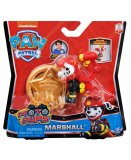 PAT PATROUILLE MARCUS AVEC SAC A DOS ET BADGE - FIGURINE CHIEN - PAW PATROL MOTO PUPS - SPIN MASTER - 20128241