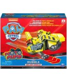 PAT PATROUILLE MOTO PUPS : RUBEN AVEC SA MOTO CHANTIER A RETROFRICTION - FIGURINE CHIEN - VEHICULE DE LUXE - PAW PATROL - SPIN MASTER - 20129829