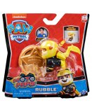 PAT PATROUILLE RUBEN AVEC SAC A DOS ET BADGE - FIGURINE CHIEN - PAW PATROL MOTO PUPS - SPIN MASTER - 20130055