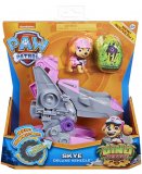 PAT PATROUILLE STELLA ET SON AVION + DINOSAURE MYSTERE - FIGURINE CHIEN - PAW PATROL DINO RESCUE