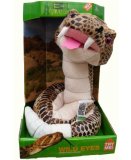 PELUCHE ANIMEE SERPENT CROTALE MARRON - 1 METRE - DISCOVERY CHANNEL - JAY0186D