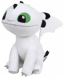 PELUCHE BEBE DRAGON BLANC PIROUETTE 37 CM - PELUCHE LICENCE DRAGONS