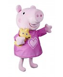 PELUCHE BERCEUSE PEPPA PIG 28 CM AVEC OURSON - 3 CHANSONS - HASBRO - F3777