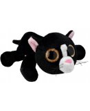 PELUCHE CHAT NOIR AVEC GROS YEUX 25 CM - FLOPPY'S - WILD PLANET - K7801