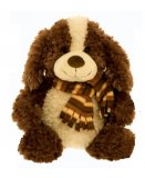 PELUCHE CHIEN AVEC ECHARPE 38 CM - WILD PLANET - K7539