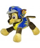 PELUCHE CHIEN CHASE COUCHE 55 CM - PAT' PATROUILLE DINO RESCUE - PELUCHE LICENCE PAW PATROL