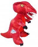 PELUCHE DINOSAURE T-REX GEANT ROUGE 53 CM - TYRANNOSAURE - JURASSIC WORLD - GRANDE PELUCHE DINO LICENCE 