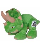 PELUCHE DINOSAURE TRICERATOPS VERT 27 CM - JURASSIC WORLD - DINO TYRANNOSAURE - PELUCHE LICENCE