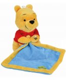 PELUCHE DISNEY WINNIE THE POOH  27 CM AVEC MOUCHOIR BLEU - NICOTOY - PELUCHE LICENCE