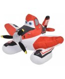 PELUCHE DUSTY BOMBARDIER A EAU 21 CM - PLANES - AVION ROUGE ET BLANC - PELUCHE SIMBA