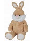 PELUCHE GEANTE : LAPIN BEIGE 1M20 - GRAND PELUCHE 120CM - NICOTOY