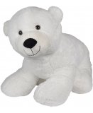 PELUCHE GEANTE OURS POLAIRE BLANC POMPON 100 CM - GRAND OURS 1 METRE - NICOTOY