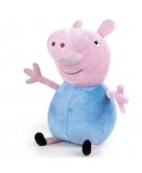 PELUCHE  GEANTE PEPPA PIG : GEORGE 73 CM - GRANDE PELUCHE LICENCE PEPPA LE COCHON