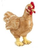 PELUCHE GRANDE POULE BRUNE 32 CM - CLASSIC ANIMAUX DE LA FERME - LIVING NATURE - AN378