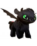 PELUCHE KROKMOU DRAGON NOIR 40 CM PHOSPHORESCENT - PELUCHE LICENCE DRAGONS