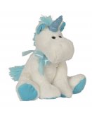 PELUCHE LICORNE BLANCHE ET BLEU 36CM - ANIMAUX FANTASTIQUE - NICOTOY - 5835910A