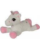 PELUCHE LICORNE GEANTE BLANCHE 1 METRE 25 - ANIMAUX FANTASTIQUE - NICOTOY - 5831414