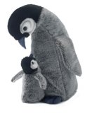 PELUCHE MAMAN PINGOUIN AVEC SON BEBE 30 CM - WWF - 15189