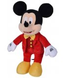 PELUCHE MICKEY LA SOURIS COSTUME ROUGE 33 CM - DOUDOU DISNEY - NICOTOY