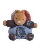 PELUCHE P'TIT LAPINOU CHARMEUR BLUE DENIM 18 CM - KALOO - 960061